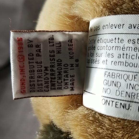 Vintage Gund 5768 Eager The Beaver Plush Stuffed Animal 8" VG+ 1985 - Picture 5 of 7